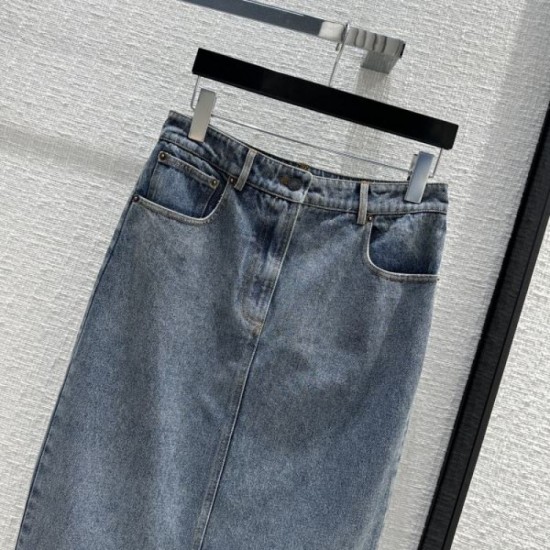 2023FW PRADA Prada new winter denim skirt that attracts attention 2023FW PRADA Prada new winter denim skirt that attracts attention