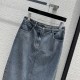 2023FW PRADA Prada new winter denim skirt that attracts attention 2023FW PRADA Prada new winter denim skirt that attracts attention