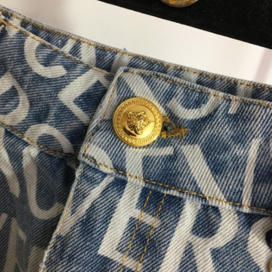Summer Latest Item Denim Skirt 2023SS VERSACE Versace Summer Latest Item Denim Skirt 2023SS VERSACE Versace