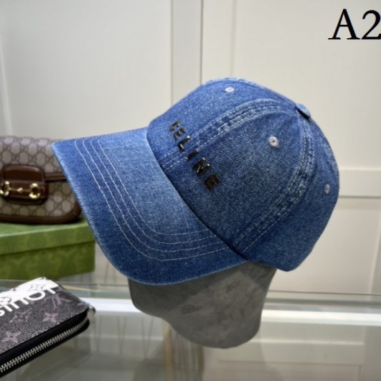 CELINE Celine Finished with a unique impression 2023SS hat CELINE Celine Finished with a unique impression 2023SS hat