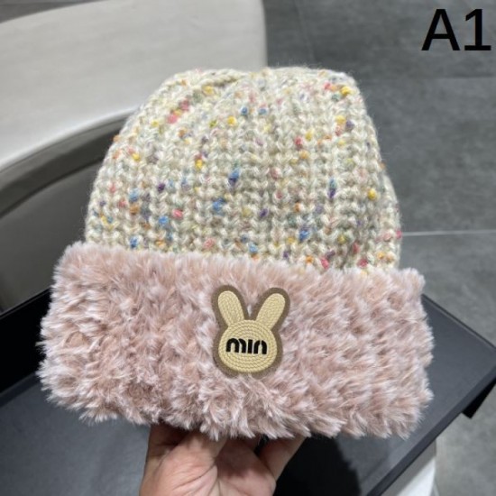 2023FW hat MIU MIU Miu Miu Vibrant autumn/winter style 2023FW hat MIU MIU Miu Miu Vibrant autumn/winter style