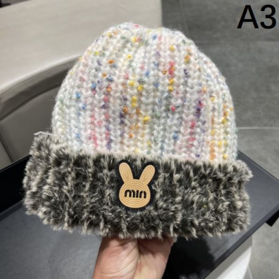 2023FW hat MIU MIU Miu Miu Vibrant autumn/winter style 2023FW hat MIU MIU Miu Miu Vibrant autumn/winter style