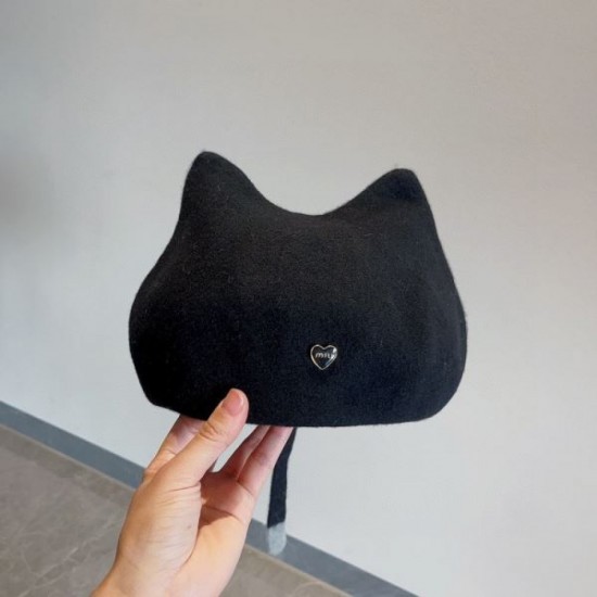 2023FW hat MIU MIU Miu Miu has a bright atmosphere 2023FW hat MIU MIU Miu Miu has a bright atmosphere