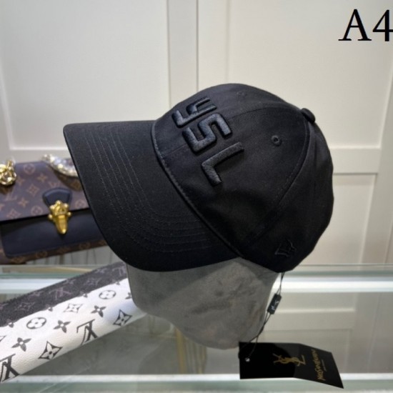 YSL Yves Saint Laurent Casual Inverted Glamor 2023SS Hat YSL Yves Saint Laurent Casual Inverted Glamor 2023SS Hat