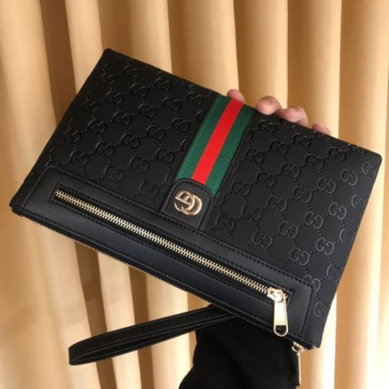 Simple 2023FW GUCCI Gucci Men's Clutch Bag that enhances your style Simple 2023FW GUCCI Gucci Men's Clutch Bag that enhances your style