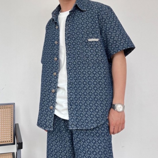 Hard-to-find 2023 new colors short-sleeved shirt CHROME HEARTS Chrome Hearts Hard-to-find 2023 new colors short-sleeved shirt CHROME HEARTS Chrome Hearts