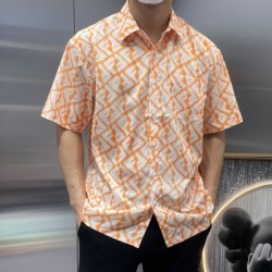 2023SS style short-sleeved shirt FENDI Fendi suitable for hot midsummer