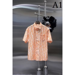 2023SS style short-sleeved shirt FENDI Fendi suitable for hot midsummer