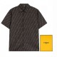2023SS latest fashionable logo short-sleeved shirt FENDI Fendi 2023SS latest fashionable logo short-sleeved shirt FENDI Fendi