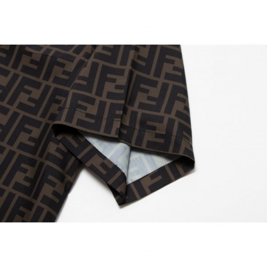 2023SS latest fashionable logo short-sleeved shirt FENDI Fendi 2023SS latest fashionable logo short-sleeved shirt FENDI Fendi