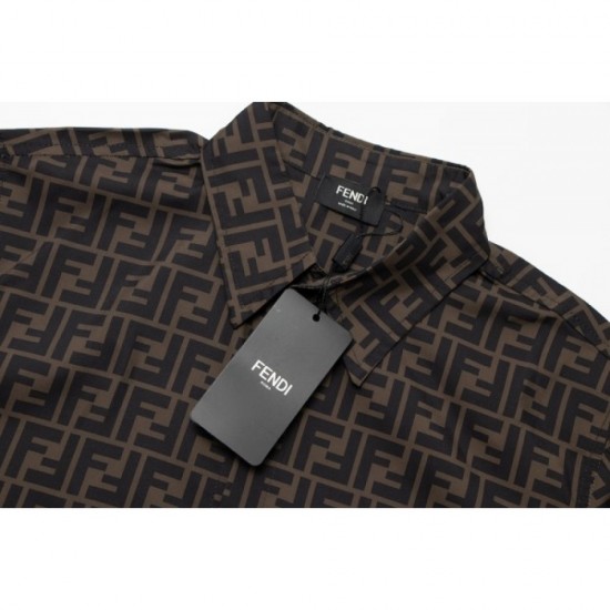 2023SS latest fashionable logo short-sleeved shirt FENDI Fendi 2023SS latest fashionable logo short-sleeved shirt FENDI Fendi