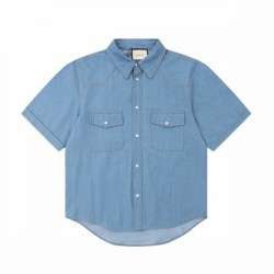 Entering 2023SS latest stylish logo short-sleeved shirt GUCCI Gucci
