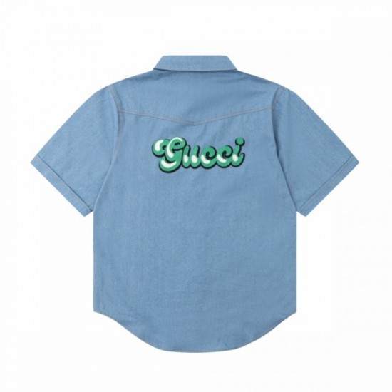 Entering 2023SS latest stylish logo short-sleeved shirt GUCCI Gucci Entering 2023SS latest stylish logo short-sleeved shirt GUCCI Gucci