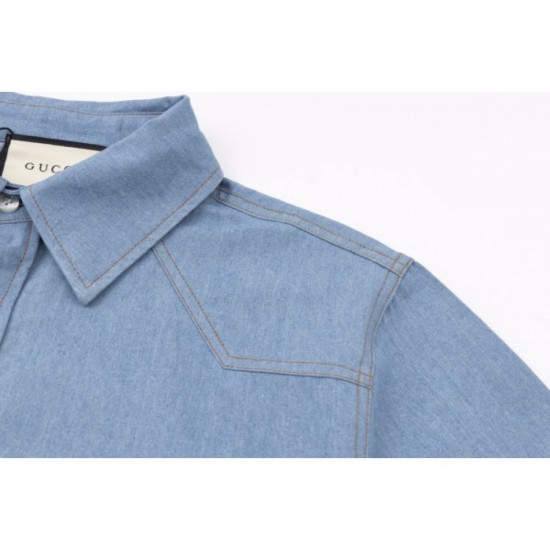 Entering 2023SS latest stylish logo short-sleeved shirt GUCCI Gucci Entering 2023SS latest stylish logo short-sleeved shirt GUCCI Gucci