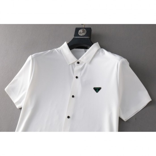 2023SS latest advance fashionable logo short-sleeved shirt PRADA Prada 2023SS latest advance fashionable logo short-sleeved shirt PRADA Prada