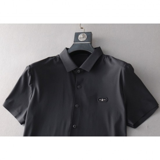 2023SS Unique spring and summer coordination short-sleeved shirt PRADA Prada 2023SS Unique spring and summer coordination short-sleeved shirt PRADA Prada
