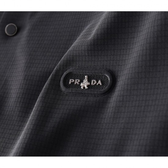 2023SS Unique spring and summer coordination short-sleeved shirt PRADA Prada 2023SS Unique spring and summer coordination short-sleeved shirt PRADA Prada