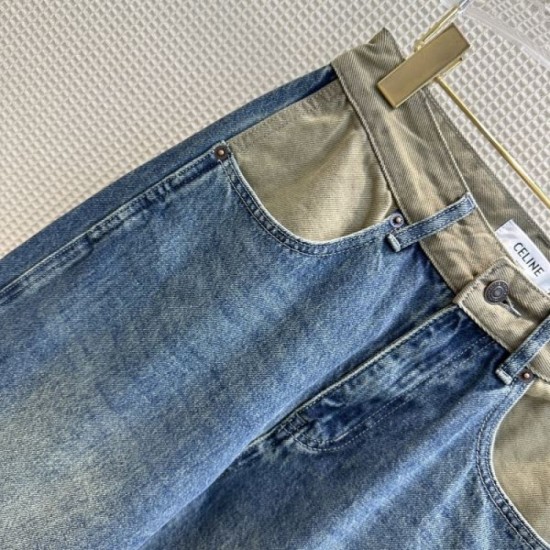 2023FW Straight Jeans CELINE CELINE New Autumn/Winter Style 2023FW Straight Jeans CELINE CELINE New Autumn/Winter Style