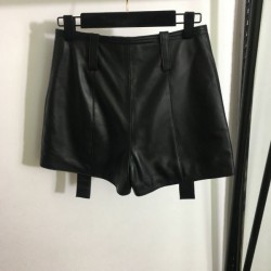 2023FW Genuine leather pants FENDI Style packed with charm