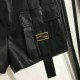 2023FW Genuine leather pants FENDI Style packed with charm 2023FW Genuine leather pants FENDI Style packed with charm