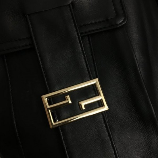 2023FW Genuine leather pants FENDI Style packed with charm 2023FW Genuine leather pants FENDI Style packed with charm