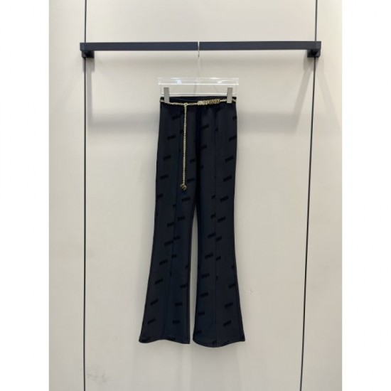 MIU MIU 2023FW casual pants fresh yet elegant MIU MIU 2023FW casual pants fresh yet elegant
