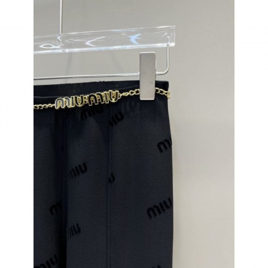 MIU MIU 2023FW casual pants fresh yet elegant MIU MIU 2023FW casual pants fresh yet elegant