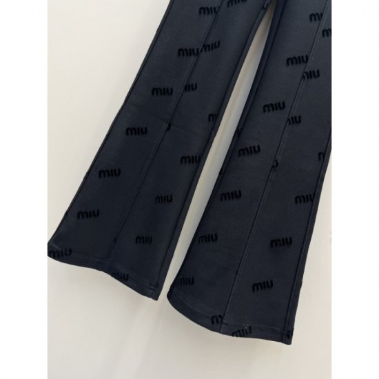 MIU MIU 2023FW casual pants fresh yet elegant MIU MIU 2023FW casual pants fresh yet elegant