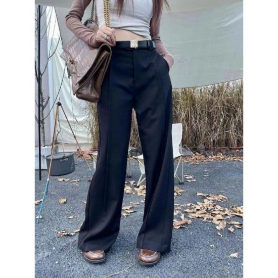 MIU MIU Miu Miu Popular Original 2023FW Wide Pants MIU MIU Miu Miu Popular Original 2023FW Wide Pants