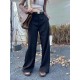 MIU MIU Miu Miu Popular Original 2023FW Wide Pants MIU MIU Miu Miu Popular Original 2023FW Wide Pants