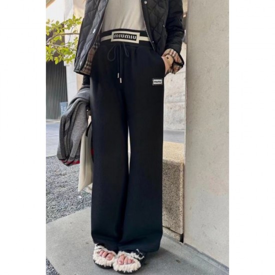 MIU MIU New arrival of this season 2023FW wide pants MIU MIU New arrival of this season 2023FW wide pants