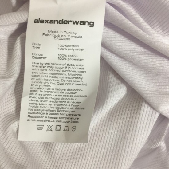 ALEXANDER WANG Sale Price 2023SS Long Sleeve T-shirt ALEXANDER WANG Sale Price 2023SS Long Sleeve T-shirt