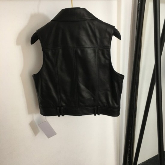 BALMAIN Balmain 2023FW leather vest Finished in a sexy style BALMAIN Balmain 2023FW leather vest Finished in a sexy style