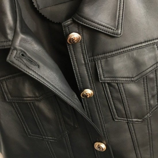 BALMAIN Balmain 2023FW leather vest Finished in a sexy style BALMAIN Balmain 2023FW leather vest Finished in a sexy style