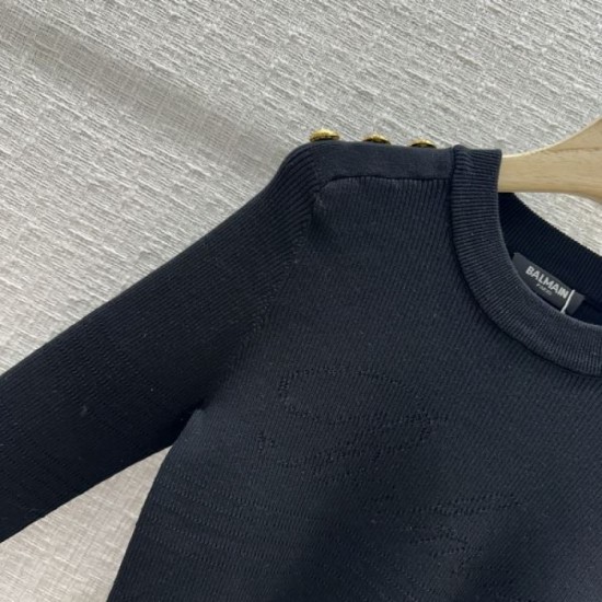 BALMAIN Minimum 1 week Not released in Japan 2023FW Long sleeve knit BALMAIN Minimum 1 week Not released in Japan 2023FW Long sleeve knit