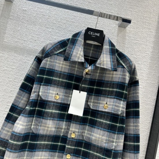 CELINE Celine 2023FW shirt coat autumn/winter season continuous trend new arrival CELINE Celine 2023FW shirt coat autumn/winter season continuous trend new arrival