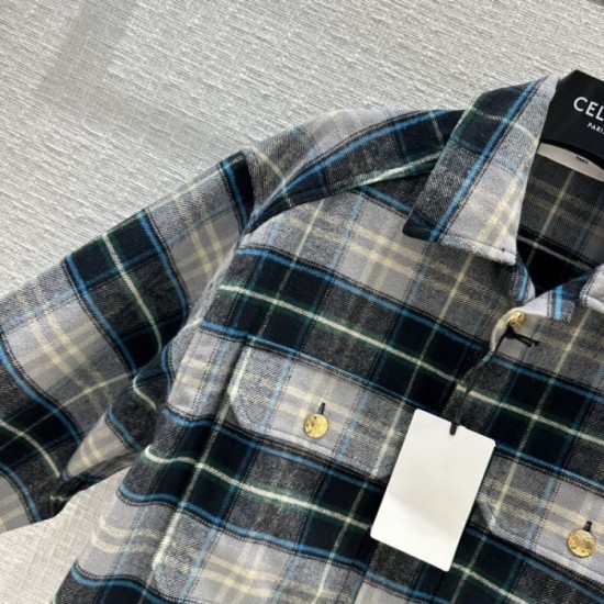 CELINE Celine 2023FW shirt coat autumn/winter season continuous trend new arrival CELINE Celine 2023FW shirt coat autumn/winter season continuous trend new arrival