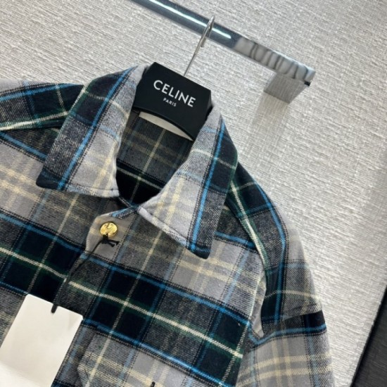CELINE Celine 2023FW shirt coat autumn/winter season continuous trend new arrival CELINE Celine 2023FW shirt coat autumn/winter season continuous trend new arrival