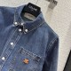 2023FW Denim shirt CELINE CELINE High fashion sense 2023FW Denim shirt CELINE CELINE High fashion sense