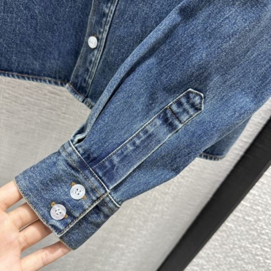 2023FW Denim shirt CELINE CELINE High fashion sense 2023FW Denim shirt CELINE CELINE High fashion sense
