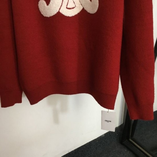 CELINE Celine Popular limited edition fall/winter 2023FW pullover knit CELINE Celine Popular limited edition fall/winter 2023FW pullover knit