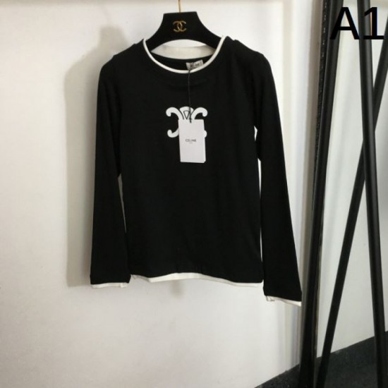 CELINE Celine new products continue to be very popular 2023FW long sleeve T-shirt CELINE Celine new products continue to be very popular 2023FW long sleeve T-shirt