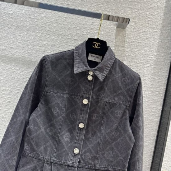 2023FW Denim coat CHANEL Outstanding brand print 2023FW Denim coat CHANEL Outstanding brand print