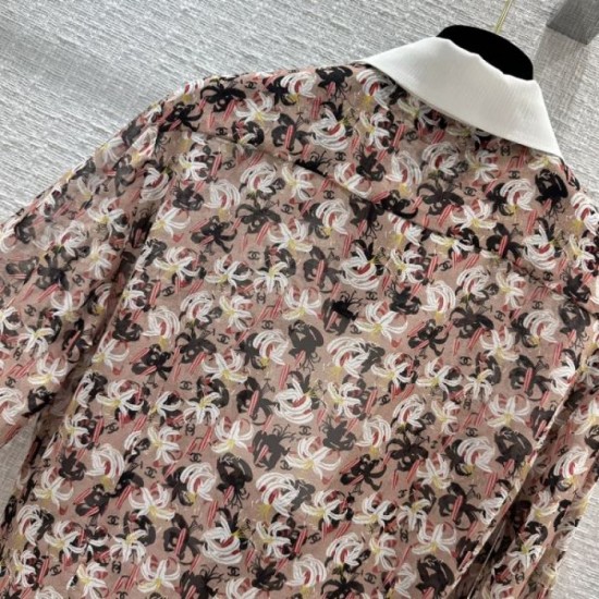 2023FW CHANEL Casual Coordination Long Sleeve Shirt 2023FW CHANEL Casual Coordination Long Sleeve Shirt