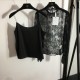 DIOR Fashion trend 2023SS see-through lace shirt tops DIOR Fashion trend 2023SS see-through lace shirt tops