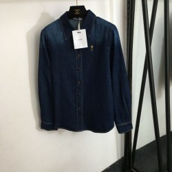 DIOR Transform into a beautiful outfit 2023FW Denim shirt