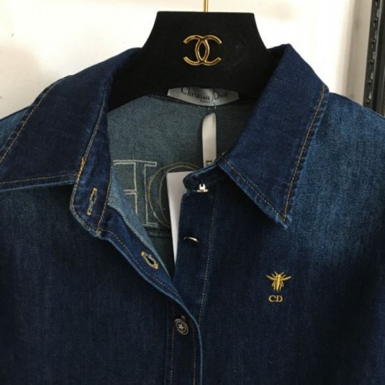 DIOR Transform into a beautiful outfit 2023FW Denim shirt DIOR Transform into a beautiful outfit 2023FW Denim shirt