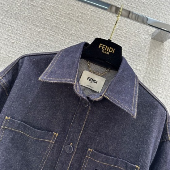 Fendi Fendi Spring New Collection 2023SS Denim Coat Fendi Fendi Spring New Collection 2023SS Denim Coat
