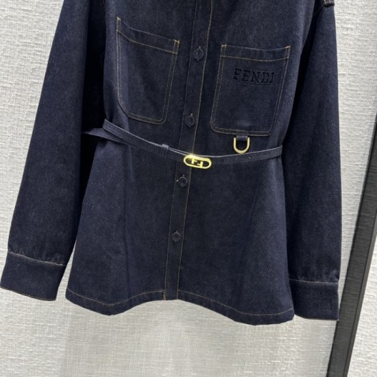 Fendi Fendi Spring New Collection 2023SS Denim Coat Fendi Fendi Spring New Collection 2023SS Denim Coat