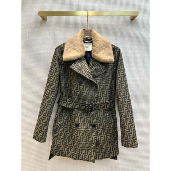 2023FW Trench Coat FENDI Especially popular and elegant Sold out immediately 2023FW Trench Coat FENDI Especially popular and elegant Sold out immediately